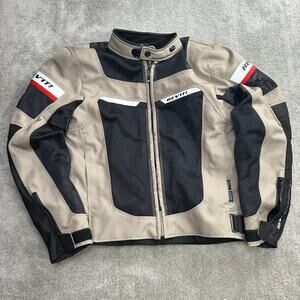 Men's Motorcycle Jacket Rev it! Armored Zip Up Size Medium (See measurements)